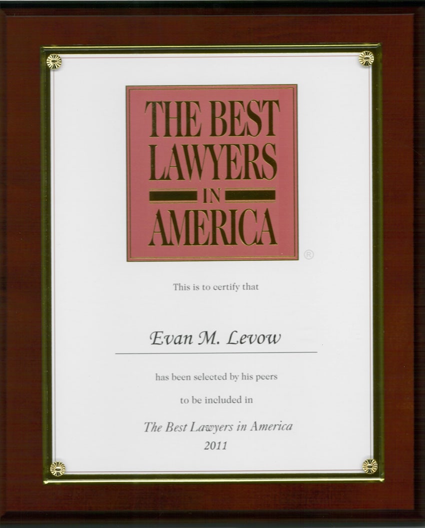 Levow DWI Law Certifications and Awards